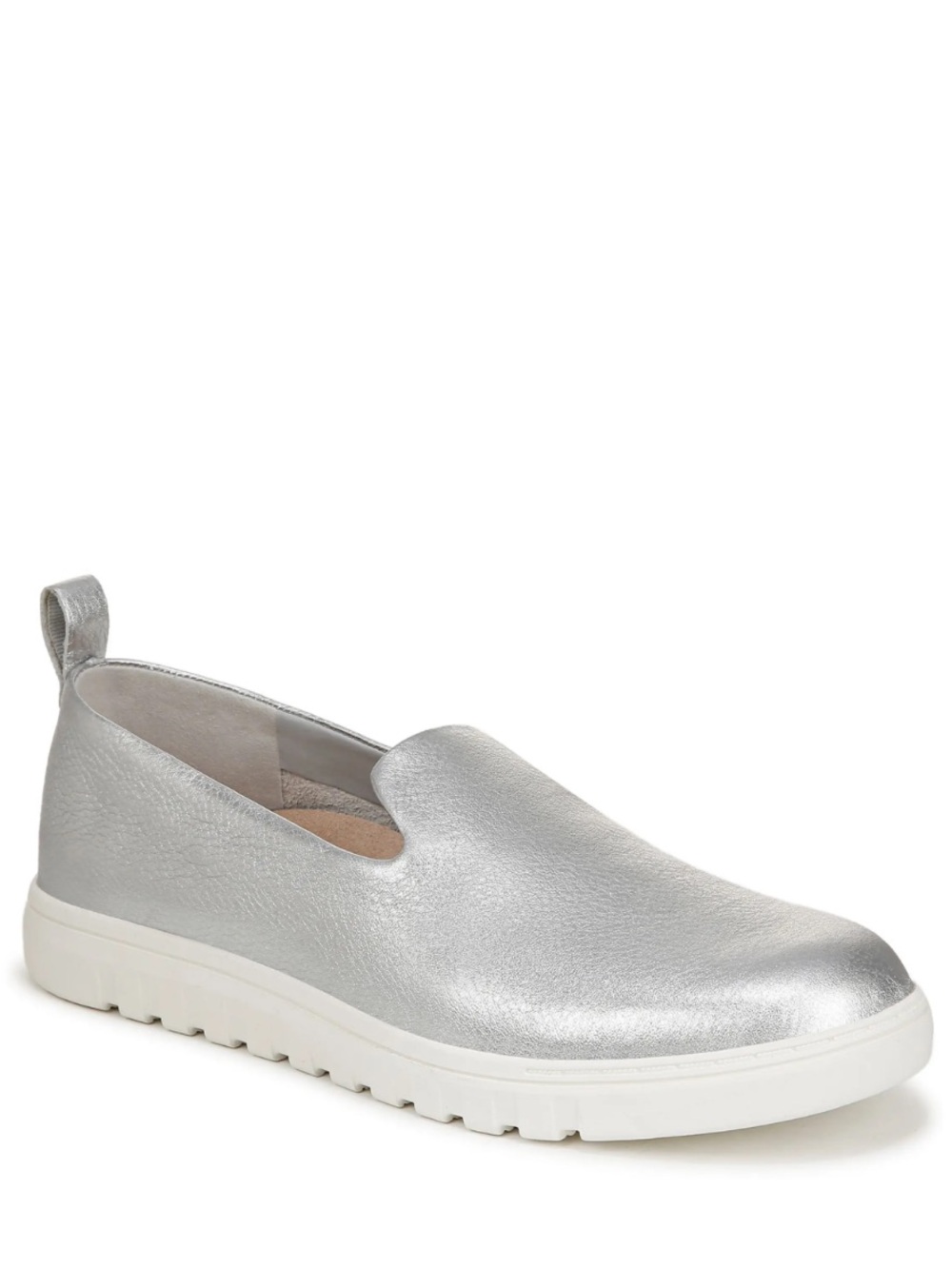 Vionic Uptown Willa Silver Metallic Slip On Sneaker Size 11